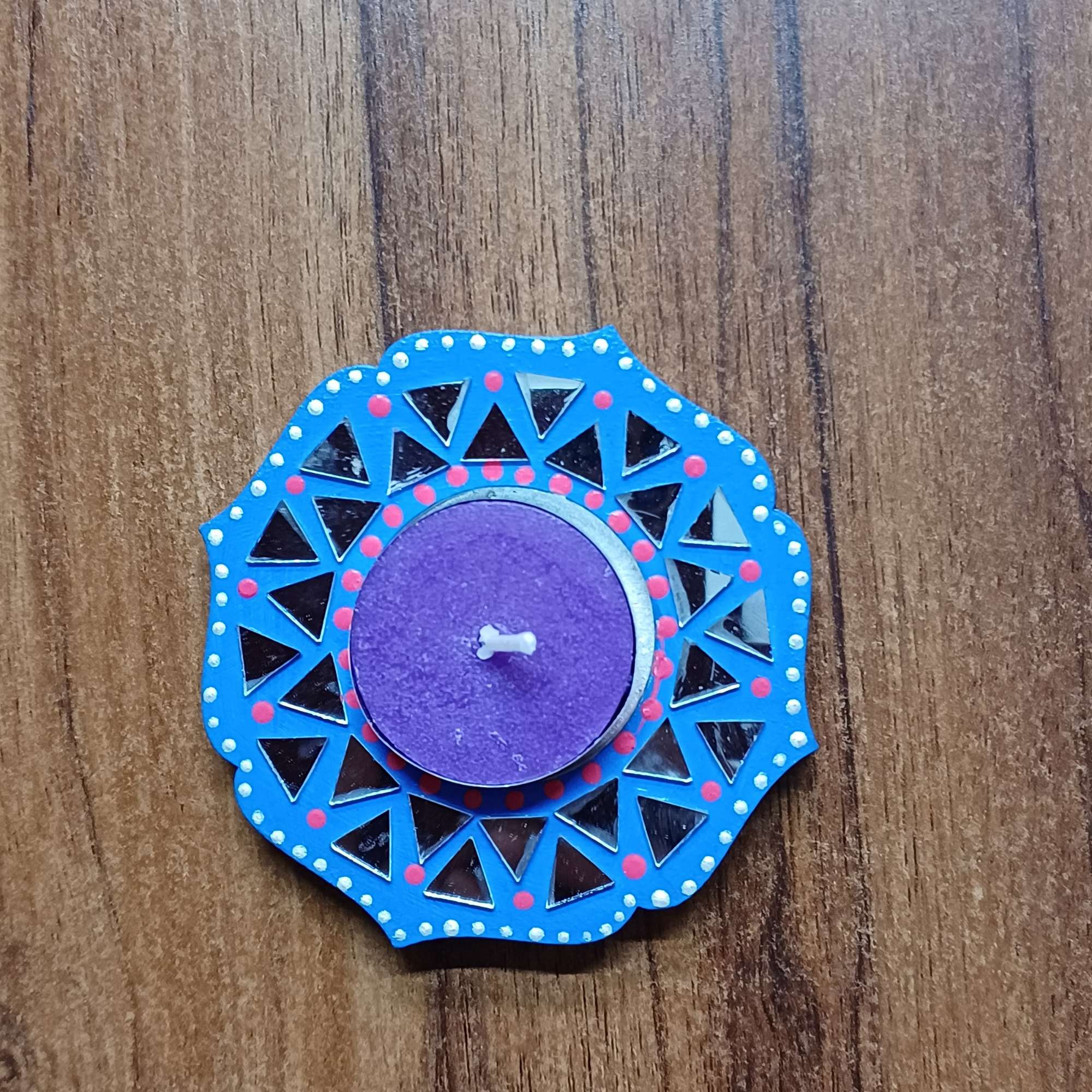 Candle Holder for Tealight Candle Mandala Art